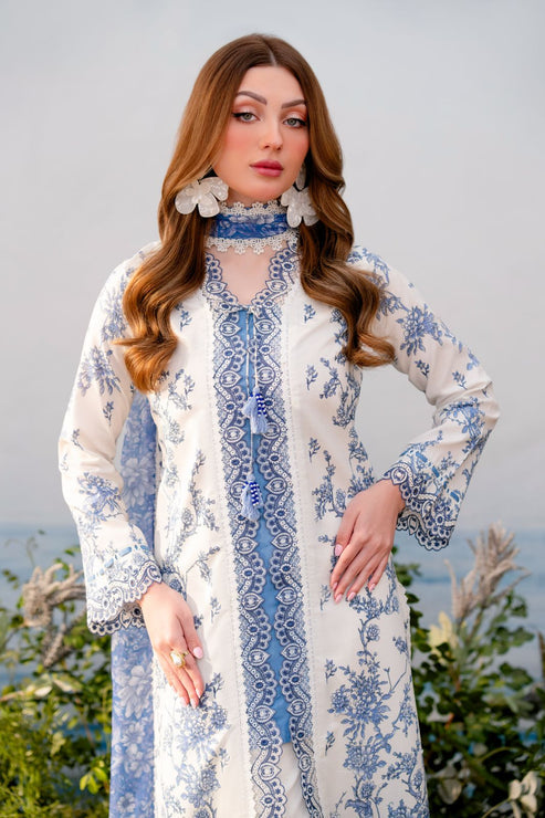 Aabyaan | Shezlin Chikankari Ramadan Edit 25 | ELYSIA (AR-01) M White Lawn