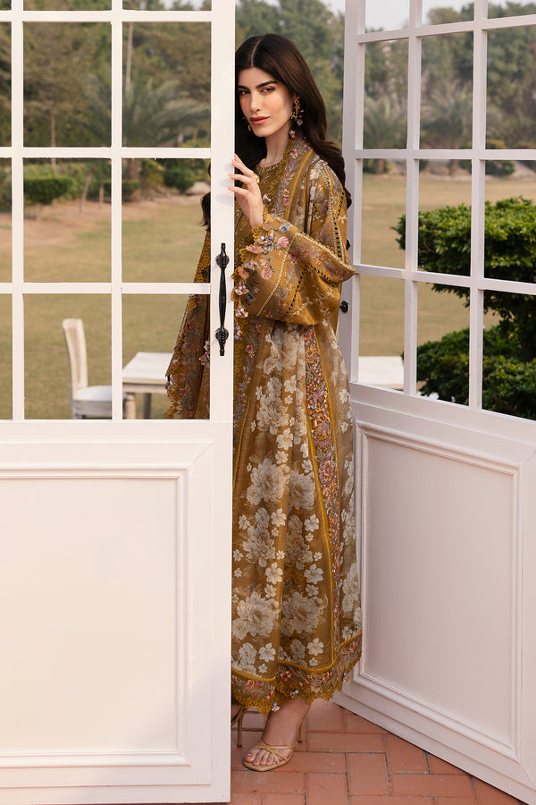 Baroque | Eid Lawn 25 | EL-D03 XL Brown Lawn