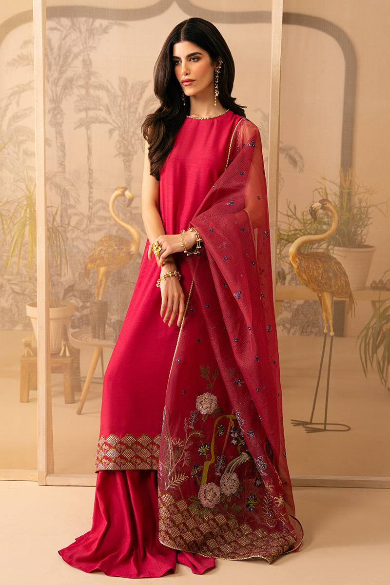 Cross Stitch | Luxe Atelier 24 | ROSY TWILIGHT - Pakistani Designer Dress - by Cross Stitch | Type: Luxury - 100% Original at Saira Sultan