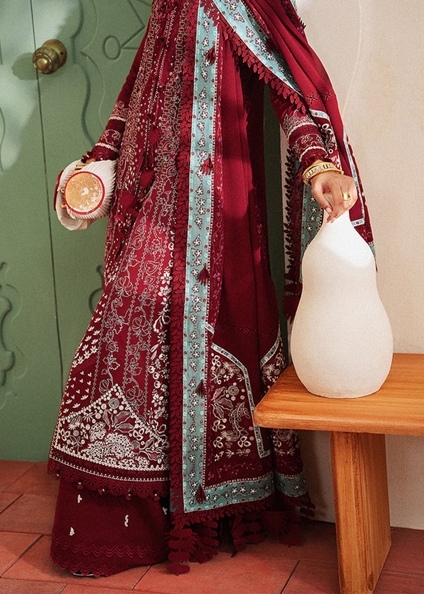 Suffuse | Eid Lawn 25 | INEESA M Red Organza