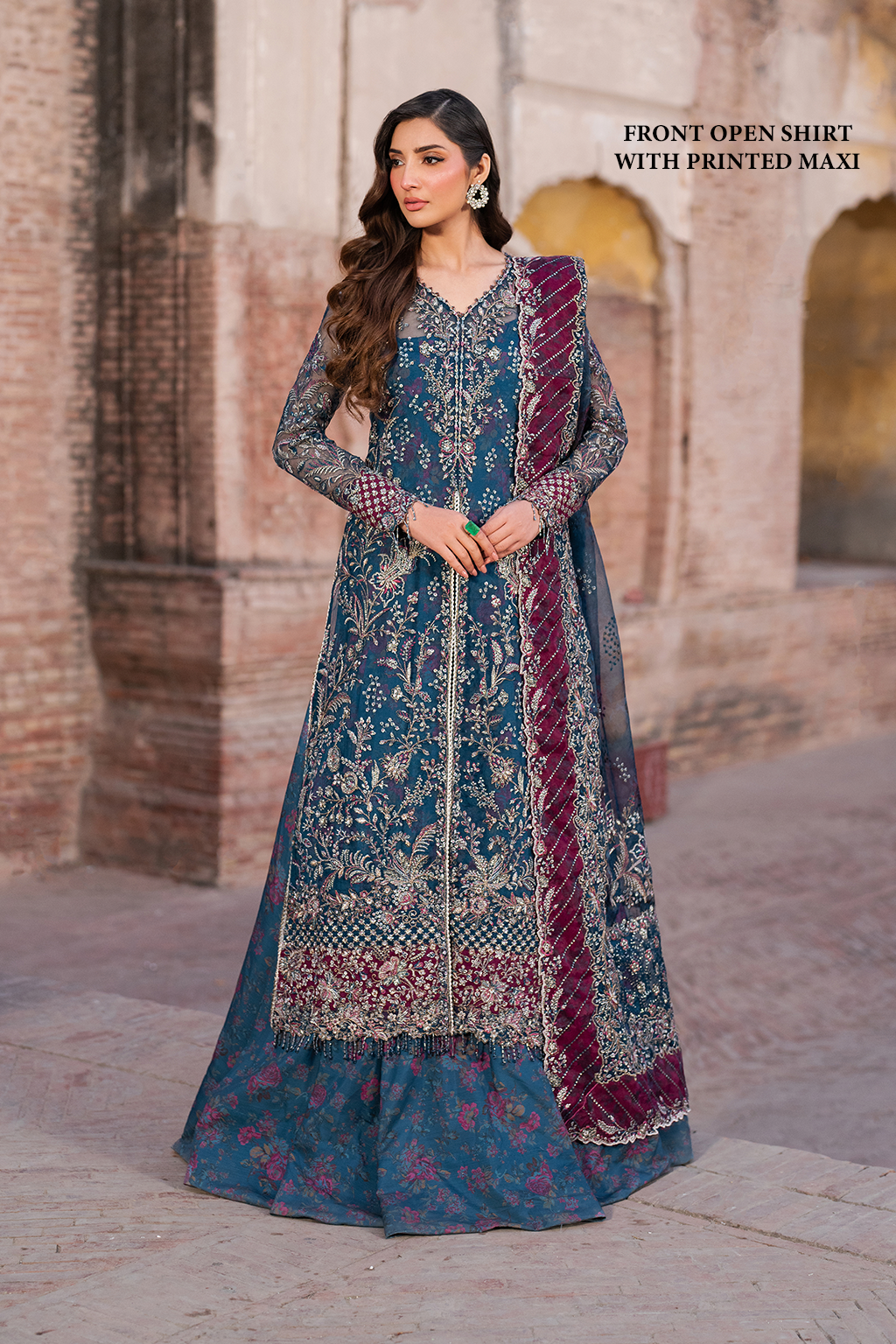 Iznik | Luxury Chiffon | ILC-03 XS Zinc Organza