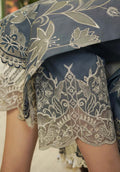 Zarqash | Tresor Luxury Lawn 24 | ZQT 004 THISTLE - Pakistani Designer Dress - by Zarqash | Type: Luxury - 100% Original at Saira Sultan