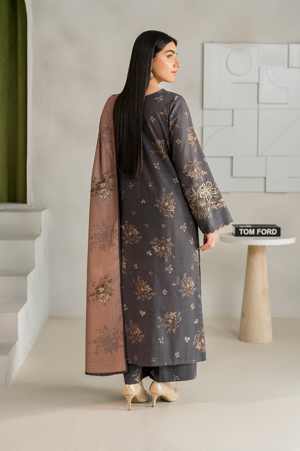 Iznik | Exclusive Winter | UE-358 XS Gray Slub Khaddar
