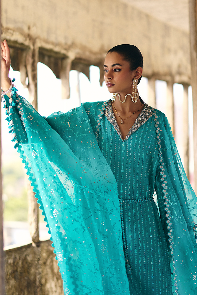Suffuse | Silk Pret Summer 25 | NAIDA M Teal Silk