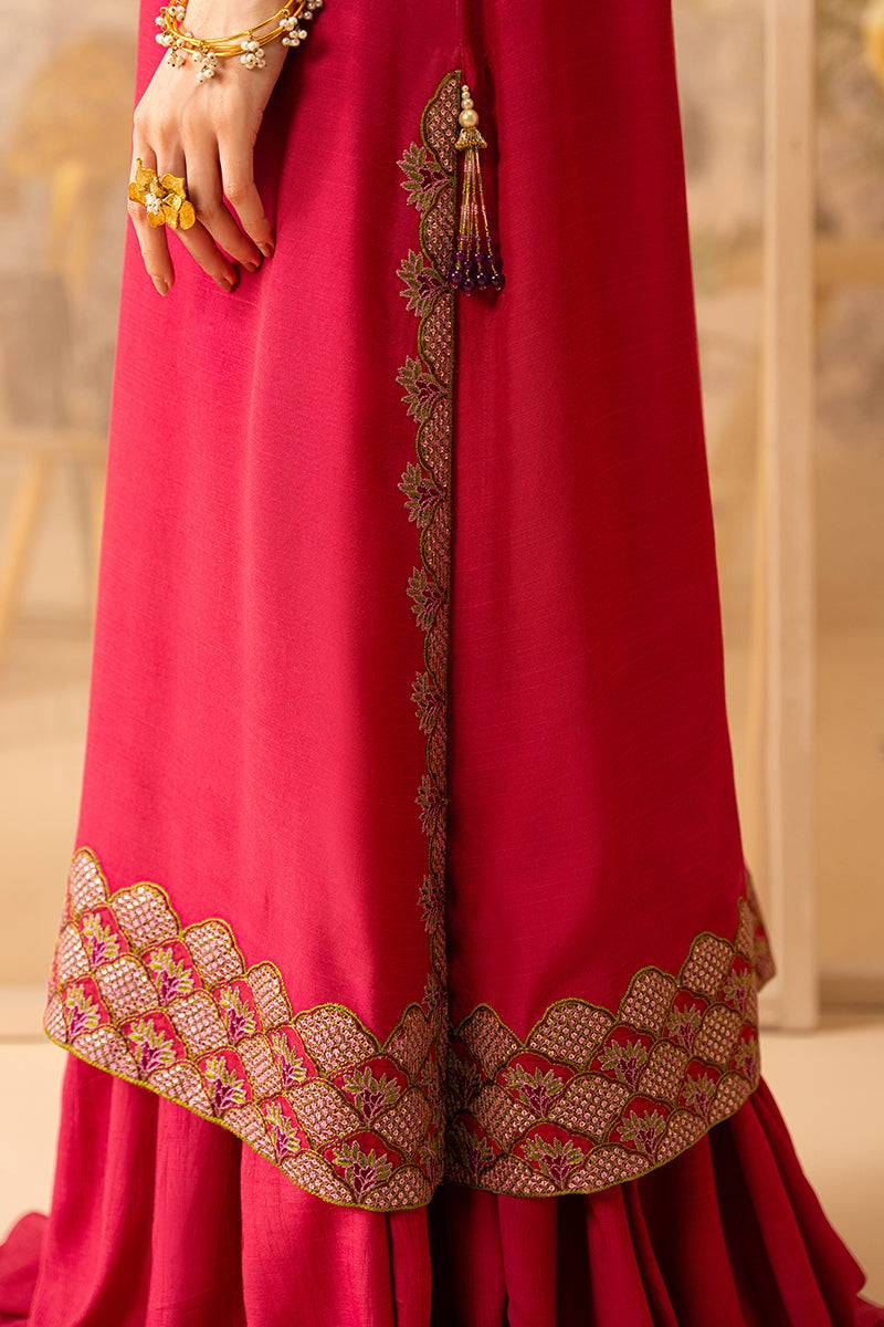 Cross Stitch | Luxe Atelier 24 | ROSY TWILIGHT - Pakistani Designer Dress - by Cross Stitch | Type: Luxury - 100% Original at Saira Sultan
