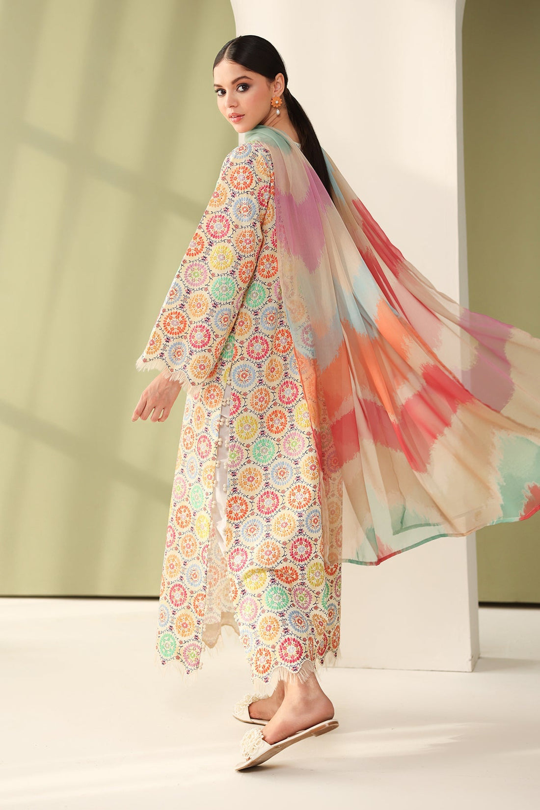 Baroque | Eid Printique | EMBROIDERED PRINTED LAWN UF-4178 XS Multicolor Lawn