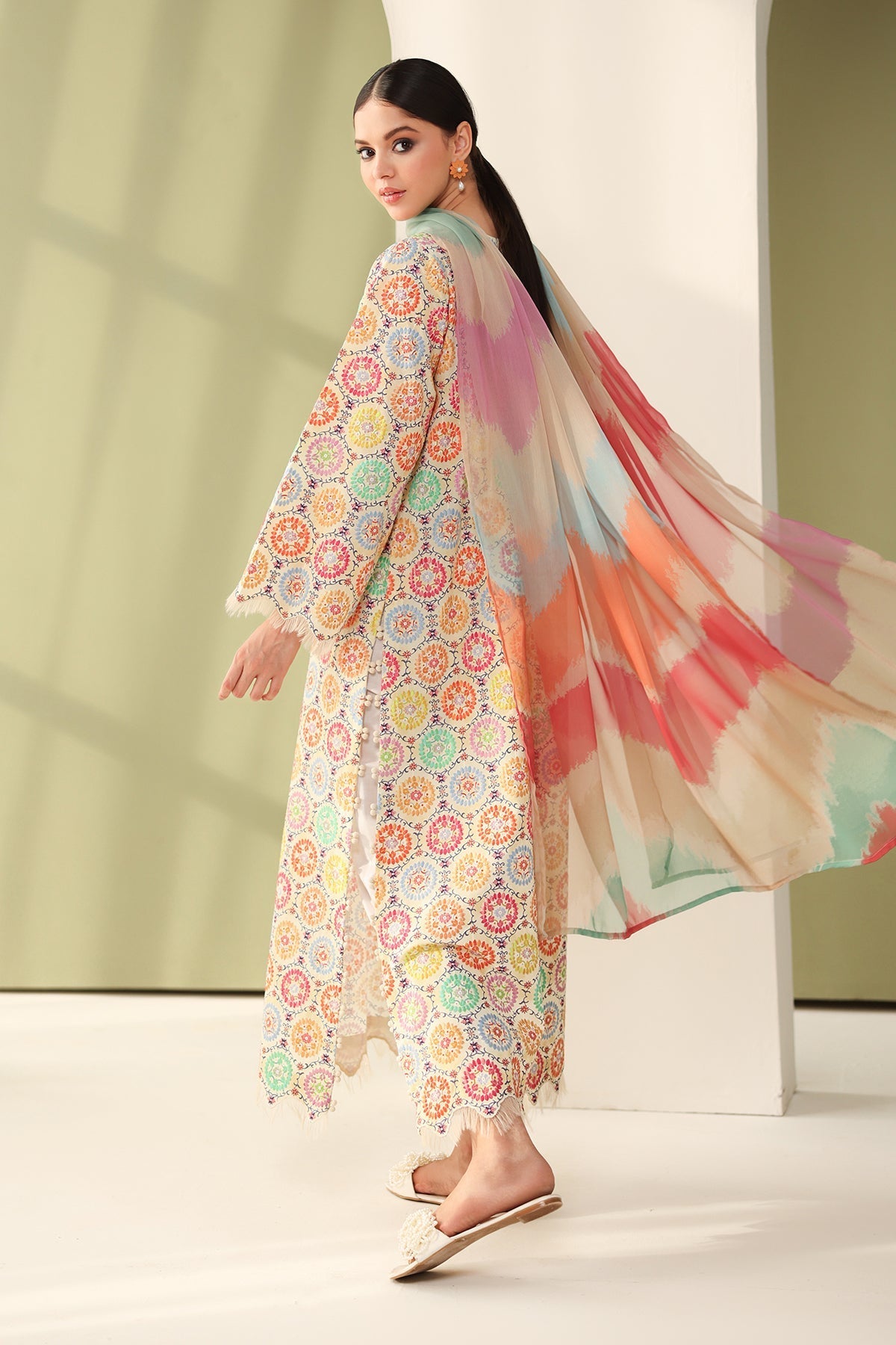 Baroque | Eid Printique | EMBROIDERED PRINTED LAWN UF-4178 S Multicolor Lawn