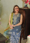 Zarqash | Tresor Luxury Lawn 24 | ZQT 004 THISTLE - Pakistani Designer Dress - by Zarqash | Type: Luxury - 100% Original at Saira Sultan