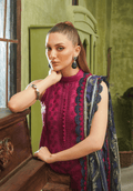 Zarqash | Tresor Luxury Lawn 24 | ZQT 0012 ROSA - Pakistani Designer Dress - by Zarqash | Type: Luxury - 100% Original at Saira Sultan