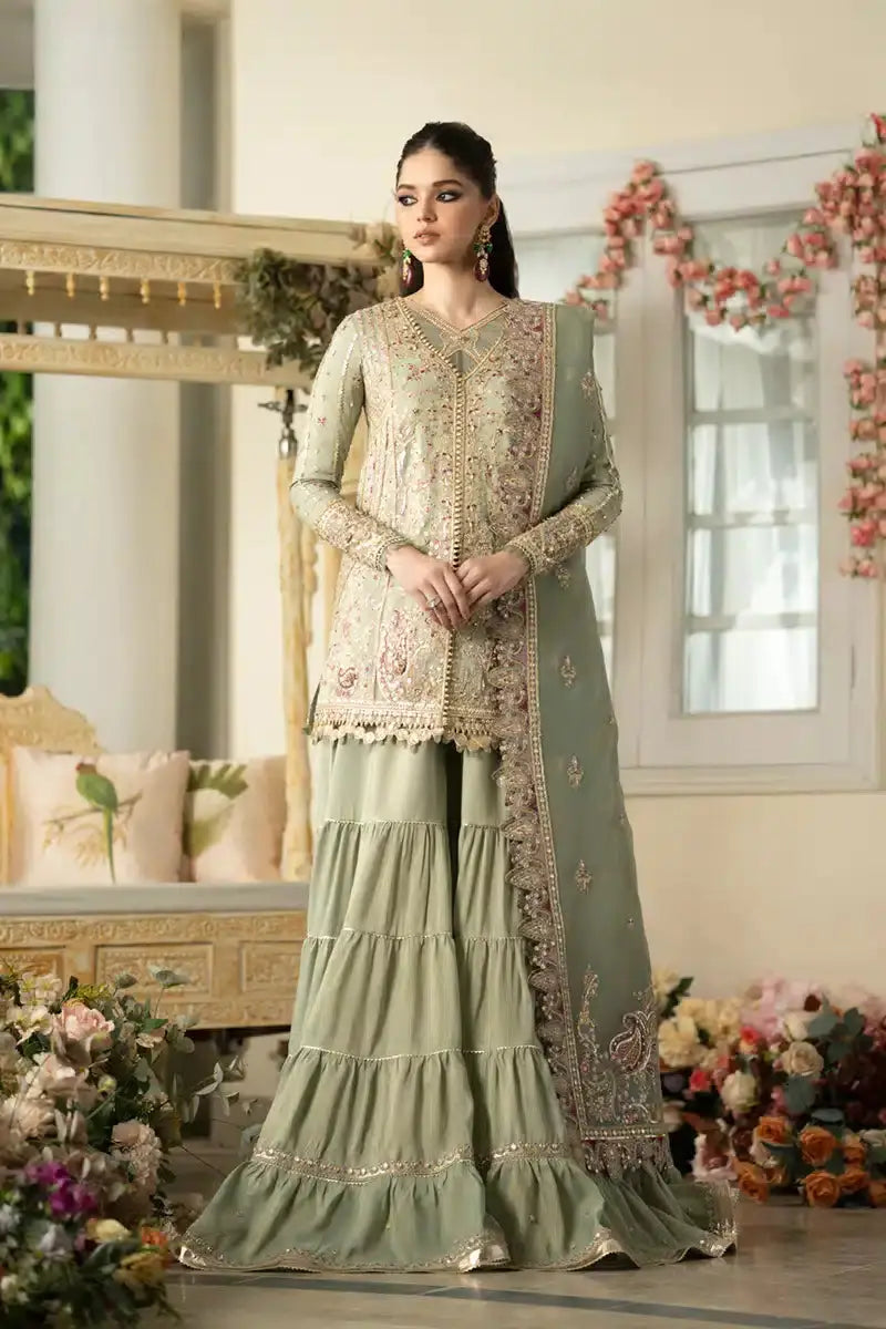 Qalamkar | Dilnaz Wedding Formals | DN-06 FARIZA - Pakistani Designer Dress - by Qalamkar | Type: Bridal - 100% Original at Saira Sultan