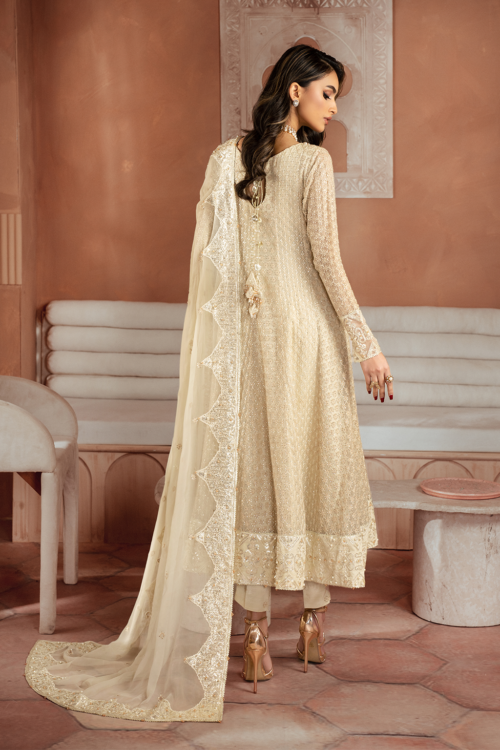 Iznik | Chiffon Kari | ICK-06 Embroidered Chiffon - Pakistani Designer Dress - by Iznik | Type: Formal - 100% Original at Saira Sultan