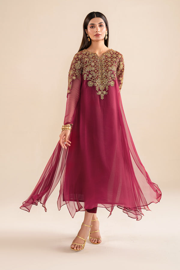 Baroque | Luxury Pret 24 | CHIFFON PR-916 - Pakistani Designer Dress - by Baroque | Type: Luxury - 100% Original at Saira Sultan