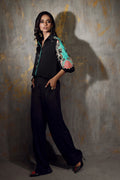 Wardha Saleem | Luxury Pret Fusion Wear | RANA S Black Silk