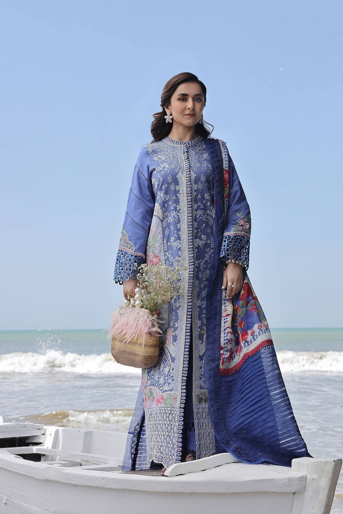 Maryam Hussain | Luxury Lawn 24 | AYRA - Pakistani Designer Dress - by Maryam Hussain | Type: Luxury - 100% Original at Saira Sultan