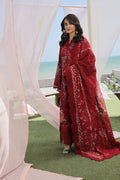 Maryam Hussain | Luxury Lawn 24 | CRIMSON - Pakistani Designer Dress - by Maryam Hussain | Type: Luxury - 100% Original at Saira Sultan