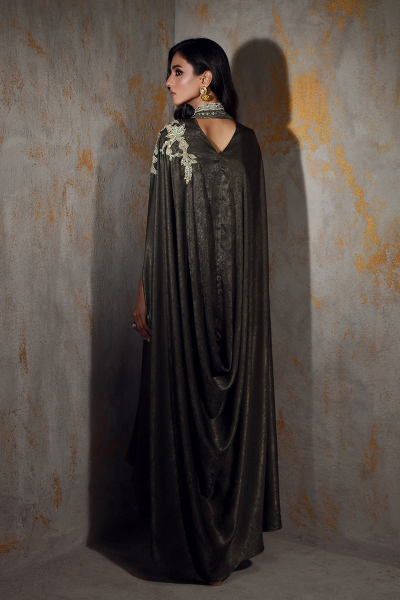 Wardha Saleem | Luxury Pret Fusion Wear | RIA XS Gray Silk
