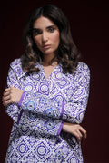 Wardha Saleem | Luxury Pret Fusion Wear | SAPHIR FORMAL CORD-SET (2PC) M Purple Silk