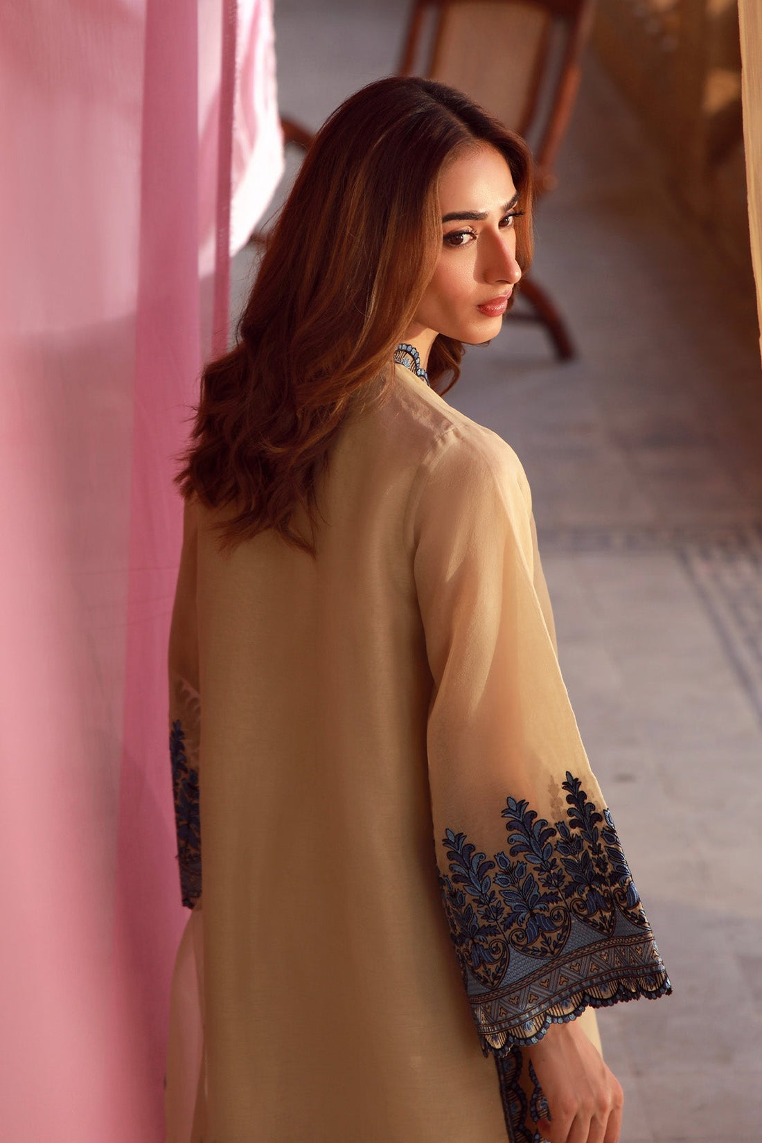 Sahar | Luxe Pret 25 | Gilded Grace S Beige Organza