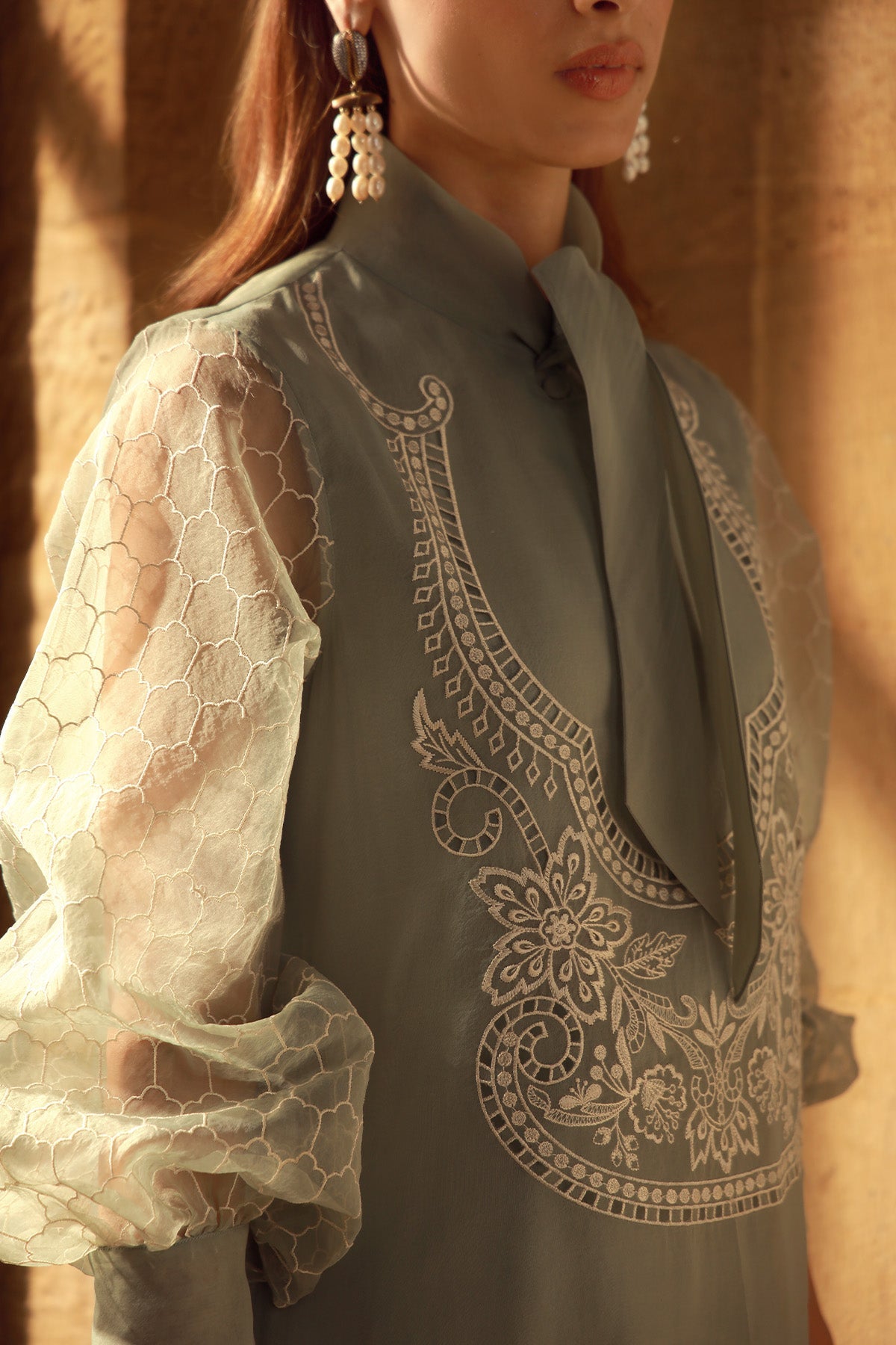 Sahar | Luxe Pret 25 | Olive Garden L Sage Organza