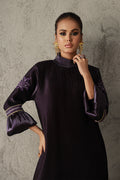 Wardha Saleem | Luxury Pret Traditional Wear | VIDA L Deep Purple Silk