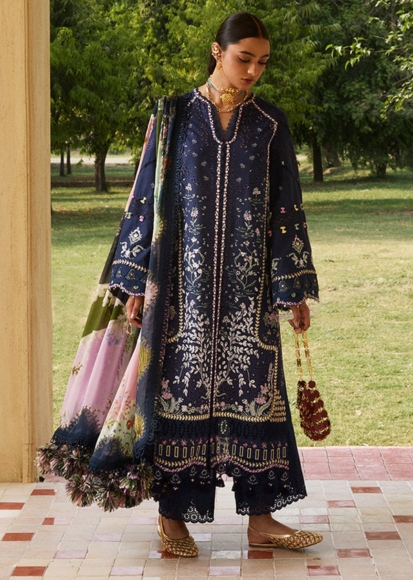 Suffuse | Eid Lawn 25 | ENA XS Deep Blue Lawn