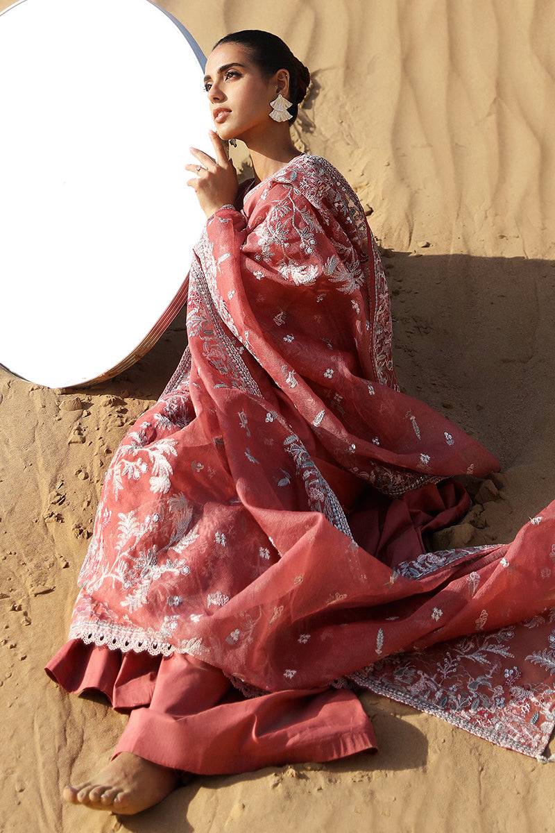 Cross Stitch | Eid Lawn 24 | MULBERRY BLUSH - Pakistani Designer Dress - by Cross Stitch | Type: Luxury - 100% Original at Saira Sultan