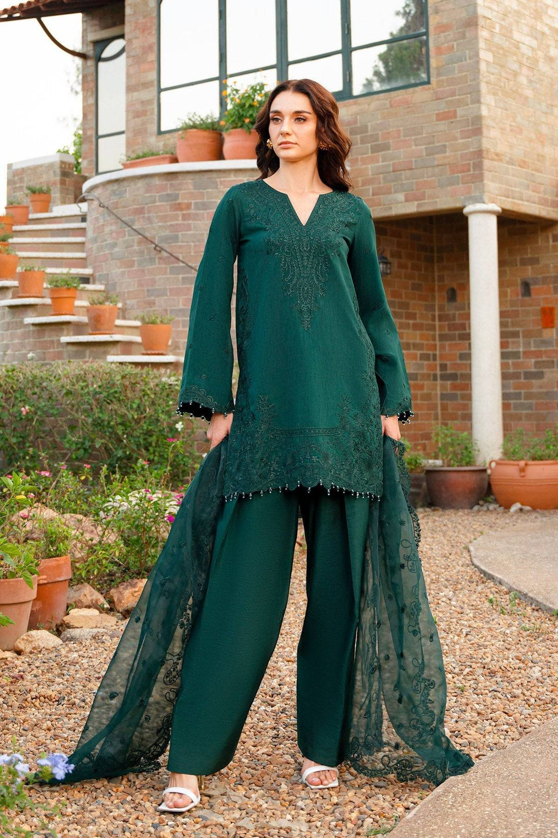 Enzo | Leia Silk Pret |Cléo - Pakistani Designer Dress - by Enzo | Type: Ladies Clothes - 100% Original at Saira Sultan
