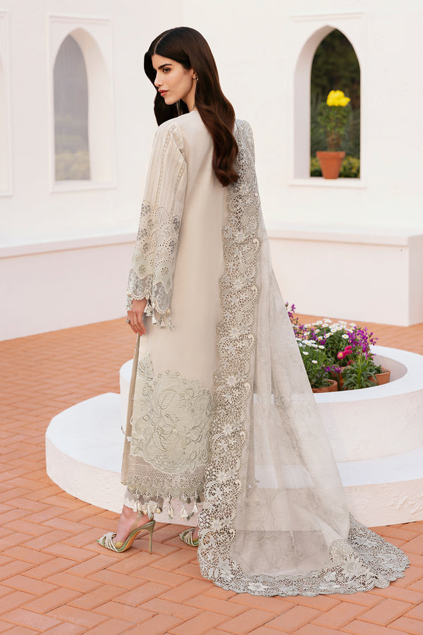 Baroque | Eid Lawn 25 | EL-D04 S Off White Lawn
