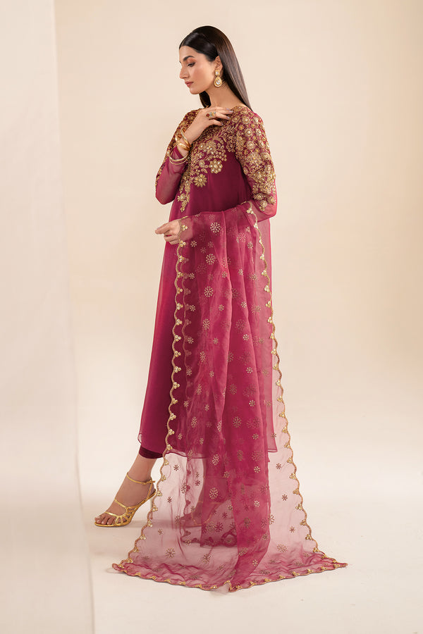 Baroque | Luxury Pret 24 | CHIFFON PR-916 - Pakistani Designer Dress - by Baroque | Type: Luxury - 100% Original at Saira Sultan