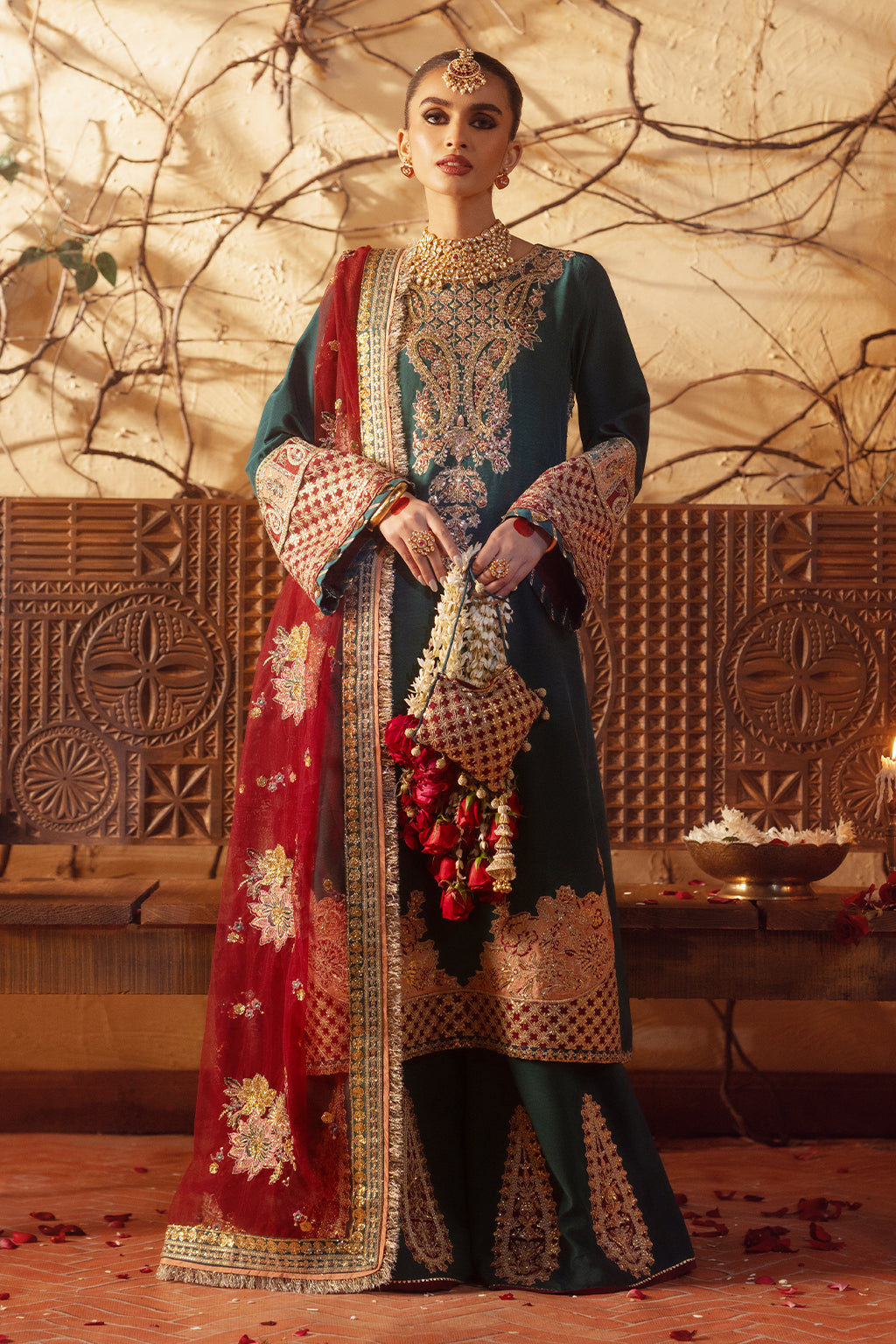 AJR Couture | The Silk Edition 25 | AFSANA XS Sea Green Raw Silk