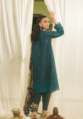 Zarqash | Tresor Luxury Lawn 24 | ZQT 0011 DINA - Pakistani Designer Dress - by Zarqash | Type: Luxury - 100% Original at Saira Sultan