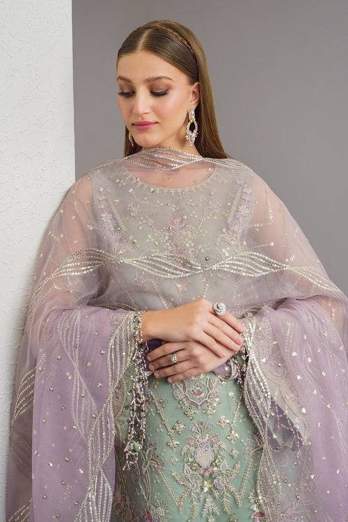 Baroque | Luxury Pret 24 | NET UF-515 - Pakistani Designer Dress - by Baroque | Type: Luxury - 100% Original at Saira Sultan