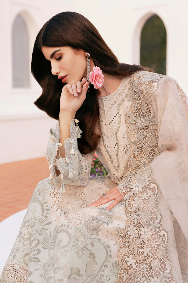 Baroque | Eid Lawn 25 | EL-D04 M Off White Lawn