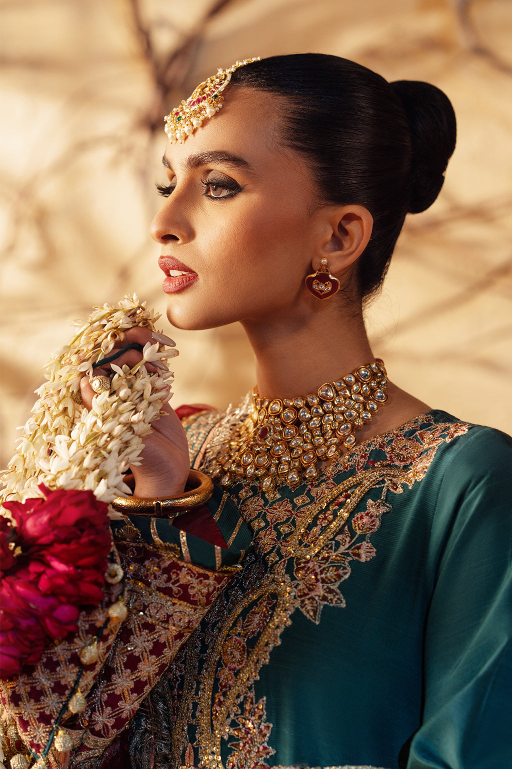 AJR Couture | The Silk Edition 25 | AFSANA M Sea Green Raw Silk