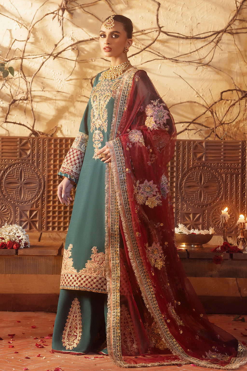 AJR Couture | The Silk Edition 25 | AFSANA XS Sea Green Raw Silk