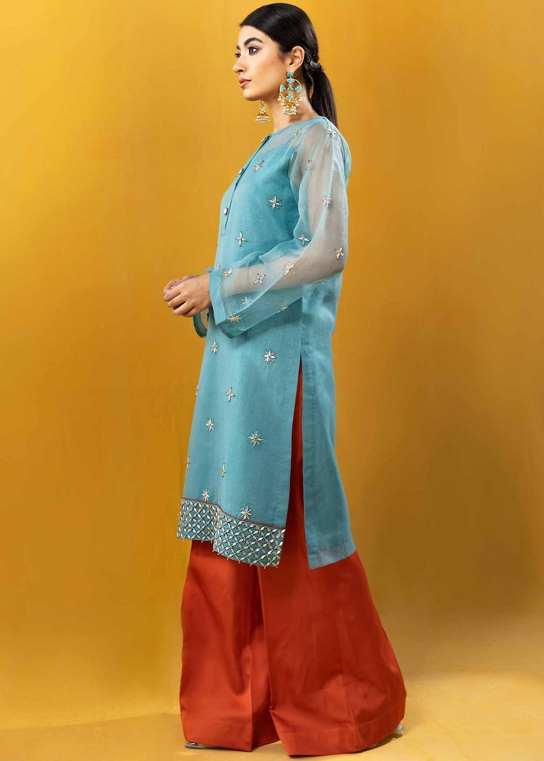 Hana | Vibrant Beyond | Allure-VB-1004 XS Teal Raw Silk