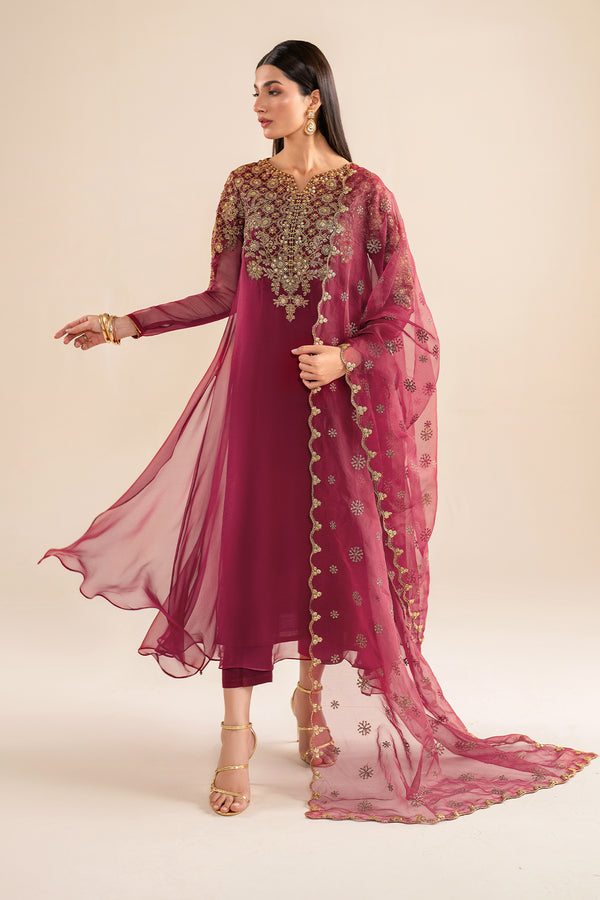 Baroque | Luxury Pret 24 | CHIFFON PR-916 - Pakistani Designer Dress - by Baroque | Type: Luxury - 100% Original at Saira Sultan