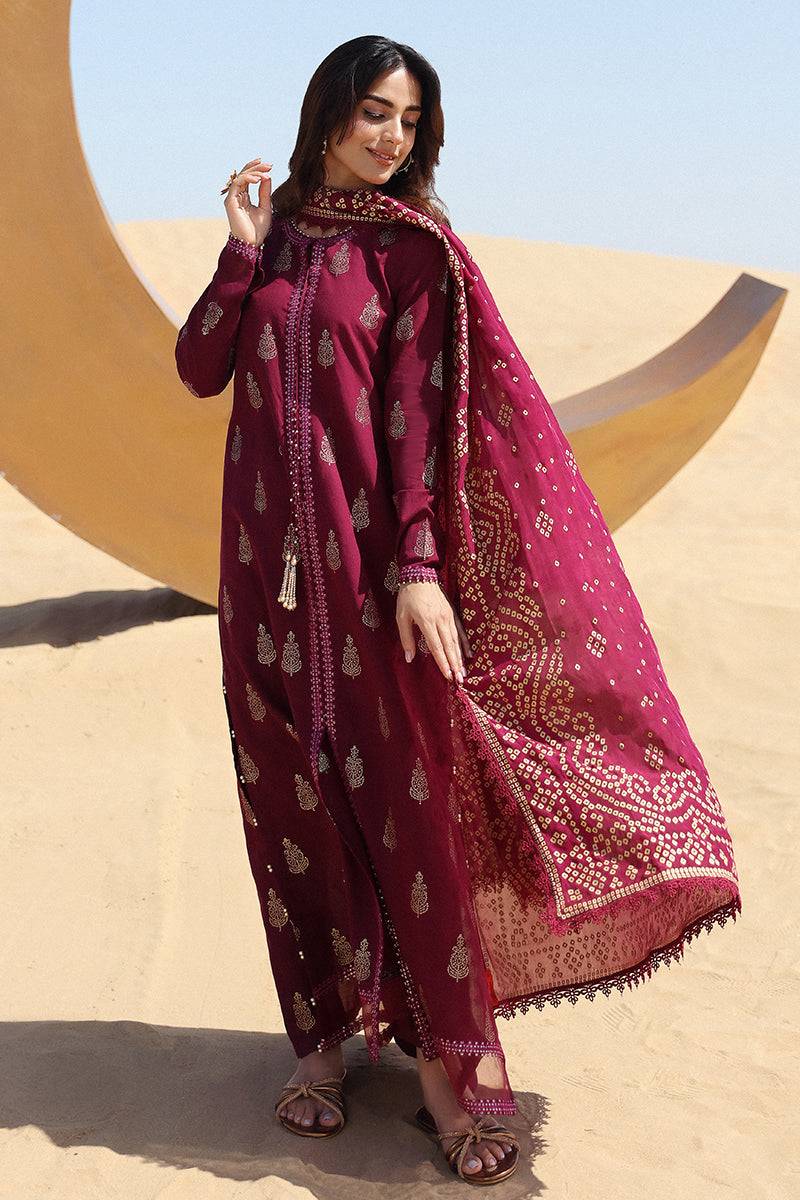 Cross Stitch | Eid Lawn 24 | CRIMSON AURA - Pakistani Designer Dress - by Cross Stitch | Type: Luxury - 100% Original at Saira Sultan