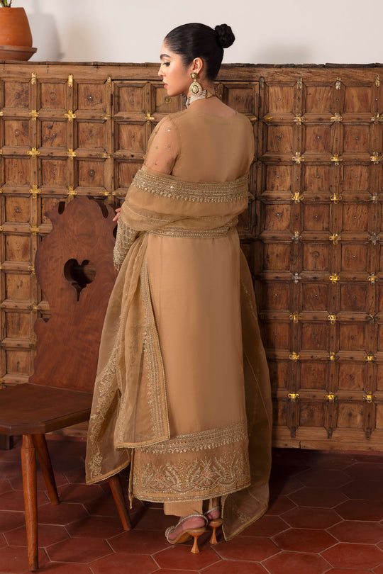 Naqshi | Pareezah Formals | Marjaan XS Beige Organza