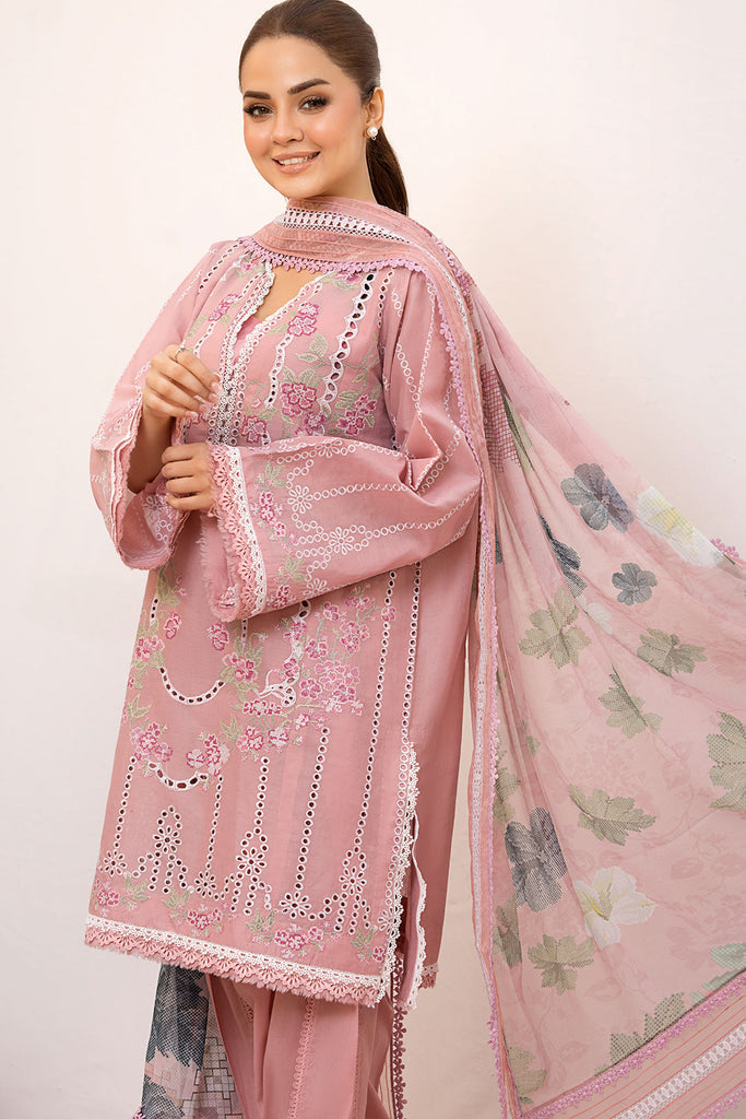 Sobia Nazir | Vital Lawn 25 | 2A XL Brownish Pink Lawn