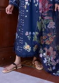 Saira Shakira | Bloom Lawn 25 | HANGING GARDENS 2-B M Lawn Navy Blue