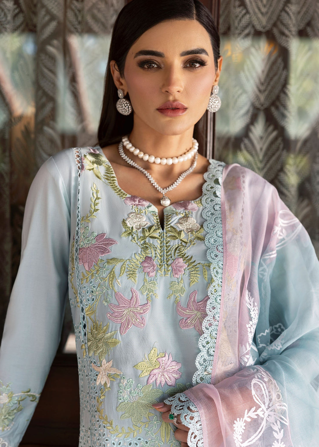 Saira Shakira | Bloom Lawn 25 | LOTUS REVERIE 4-B XS Sky Blue Lawn