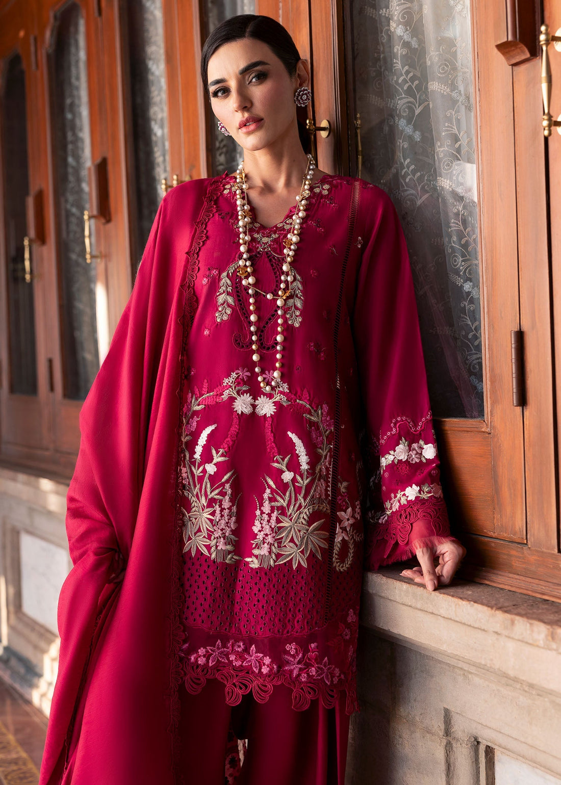 Saira Shakira | Bloom Lawn 25 | FAYE 7-B XS Magenta Lawn