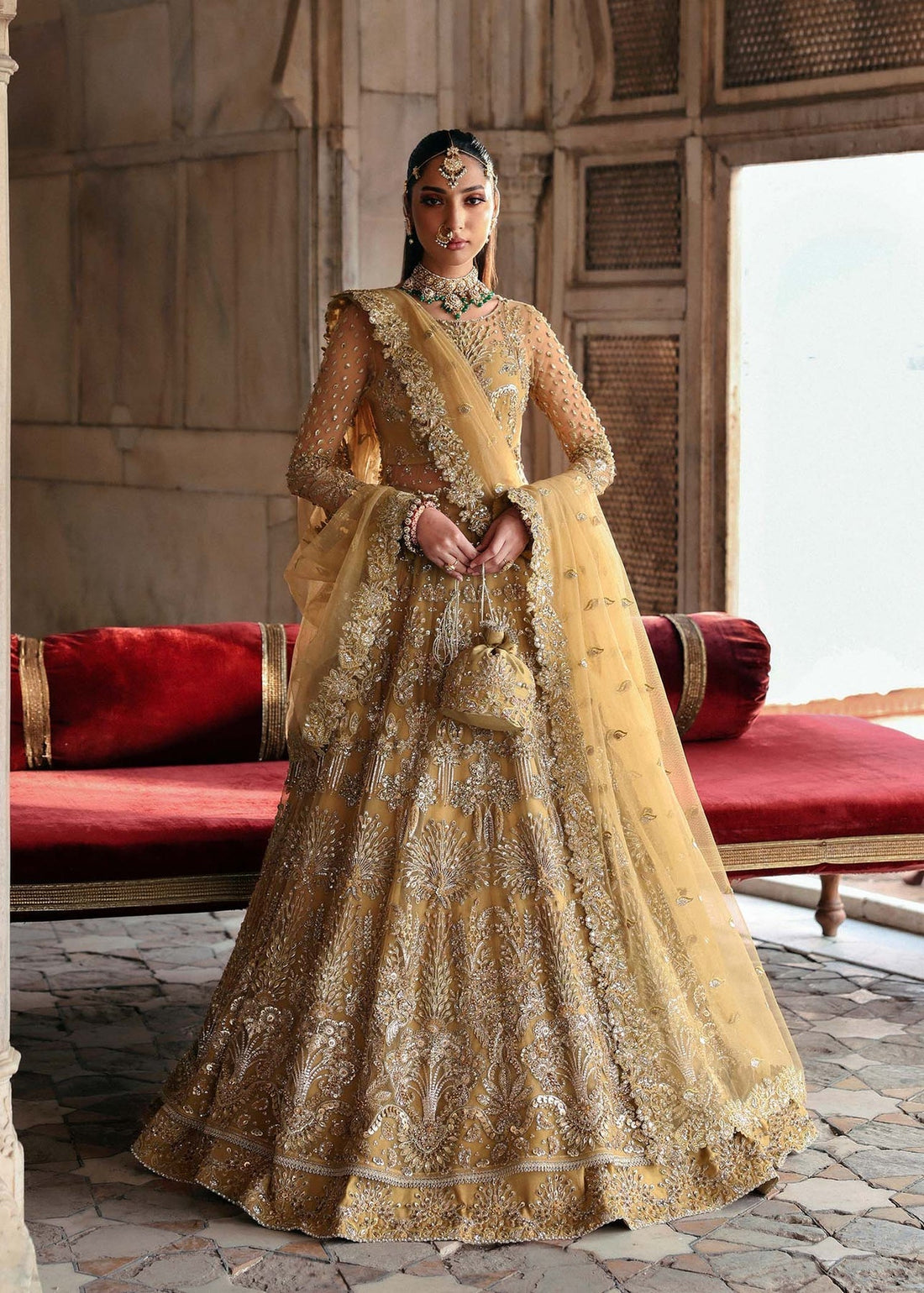 Akbar Aslam | Rajkumari Bridals | Gulnaz XS Beige Net