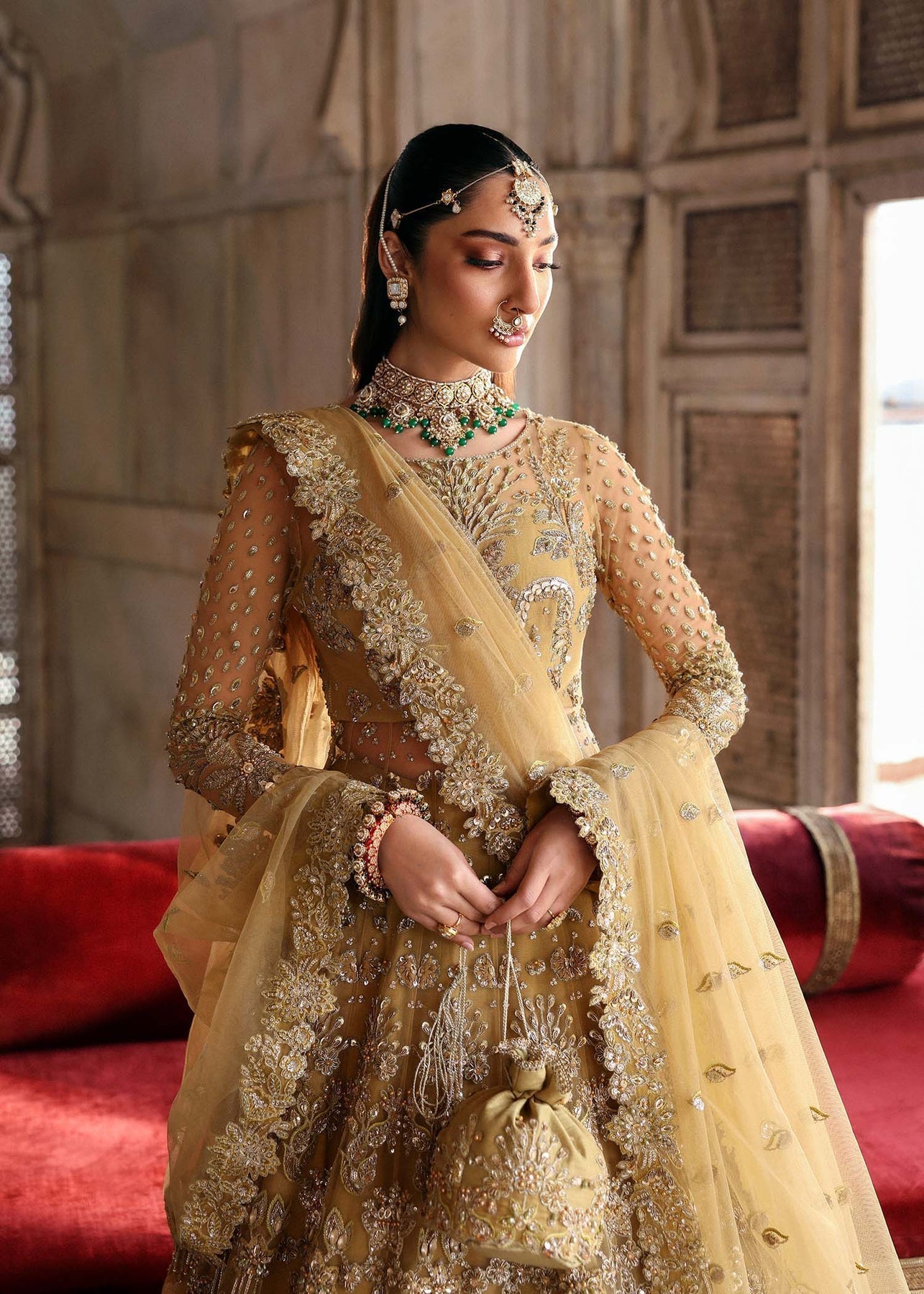 Akbar Aslam | Rajkumari Bridals | Gulnaz M Beige Net