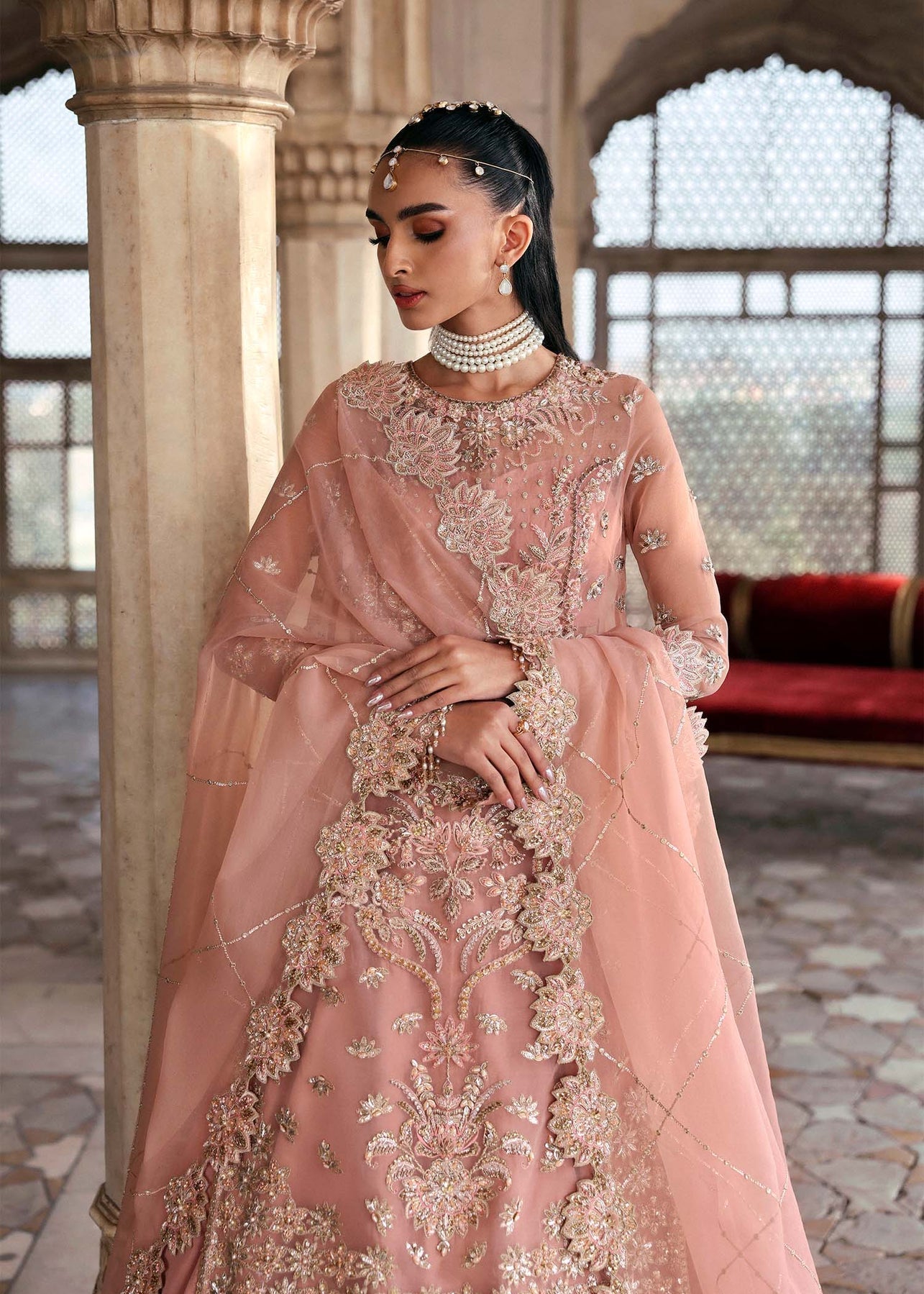 Akbar Aslam | Rajkumari Bridals | Nazneen M Pink Net