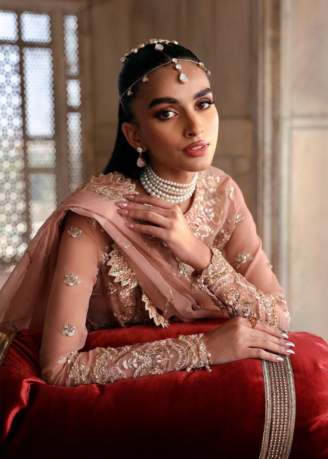 Akbar Aslam | Rajkumari Bridals | Nazneen L Pink Net