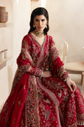 Emaan Adeel | Clay Couture | CARMINE Custom Size Crimson Organza