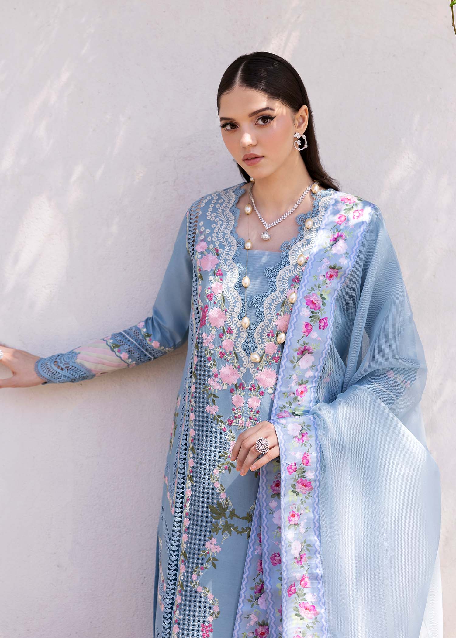 Saira Shakira | Bloom Lawn 25 | ZERENE 1-B L Periwinkle Lawn