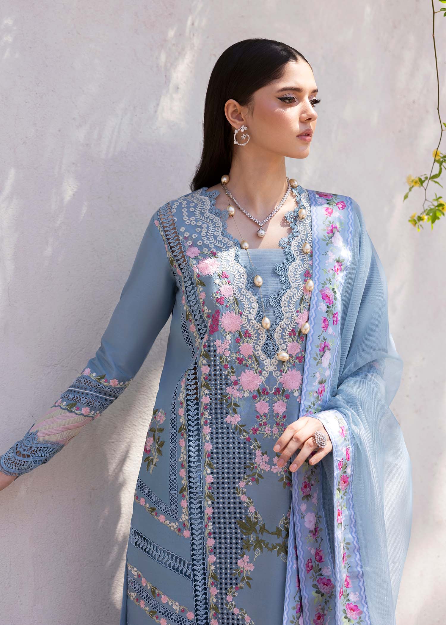 Saira Shakira | Bloom Lawn 25 | ZERENE 1-B M Periwinkle Lawn